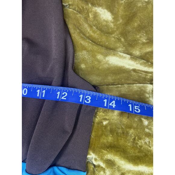 Roulette‎ Dress Womens Size 4 Brown Blue Halter Fit Flare Cocktail Party Y2k - Picture 8 of 11